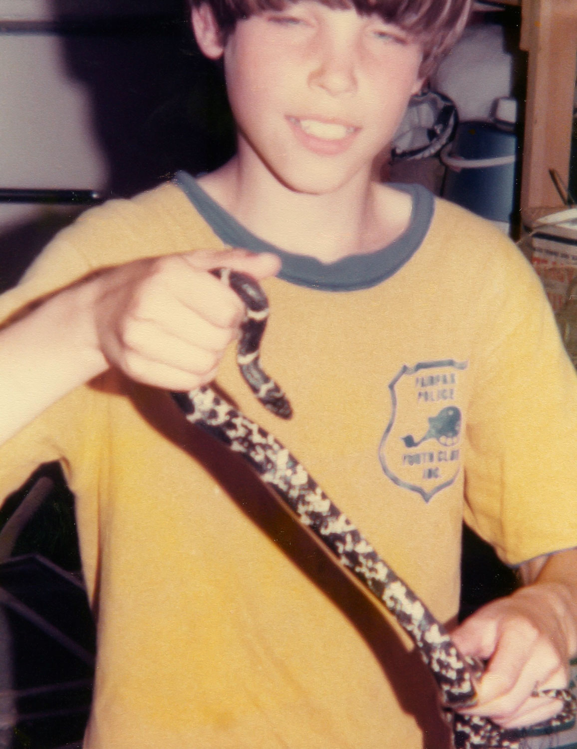 1978, me holding a wild-caught Eastern kingsnake